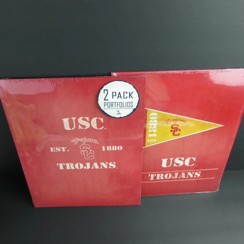 4 USC Trojans Portfolio Folders School Supplies 9.5